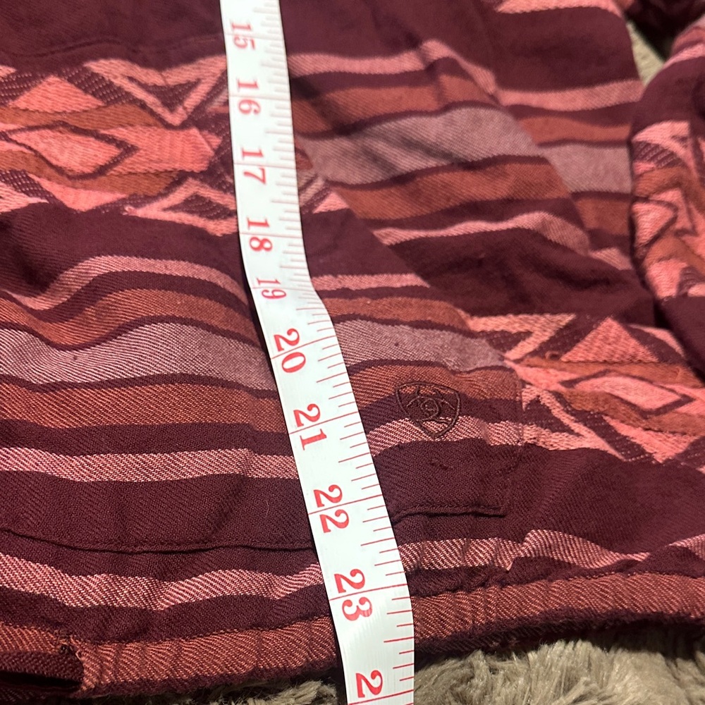 ARIAT-Striped Aztec Hooded Pullover - Picture 11 of 15